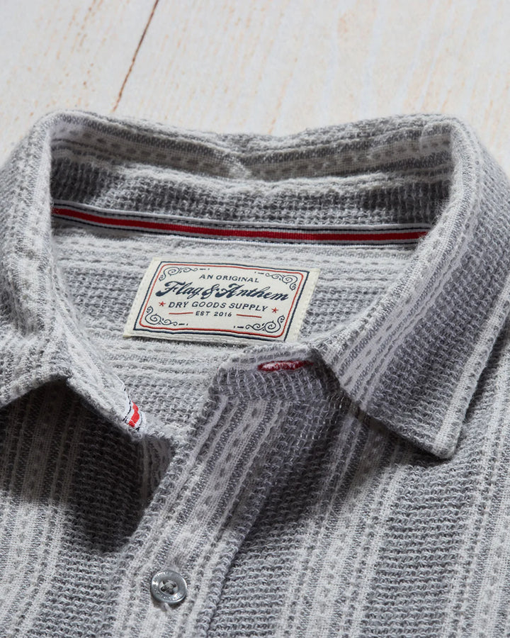 Flag and Anthem Hutchins Textured Stripe Shirt