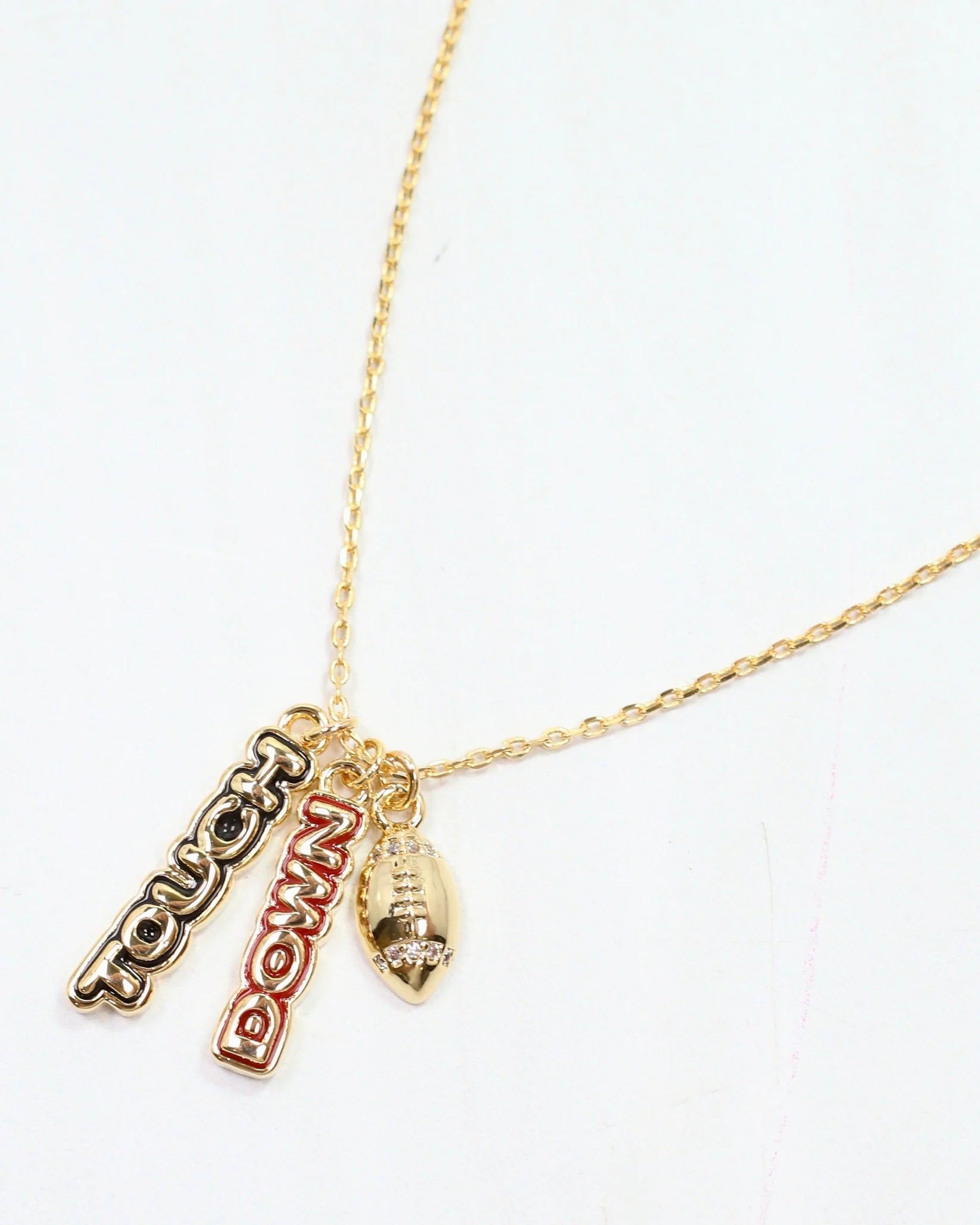 Enamel Touch Down Necklace