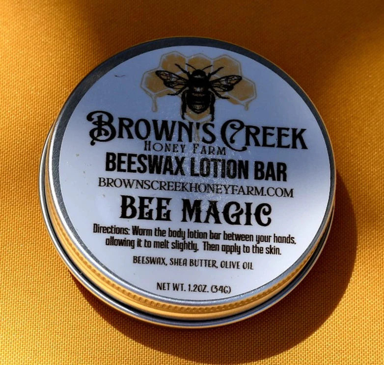 Browns Creek Honey Farm Beeswax Lotion Bar