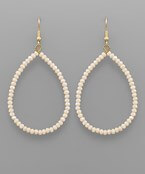 Beaded Teardrop Earrings