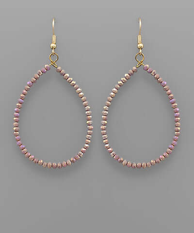 Beaded Teardrop Earrings