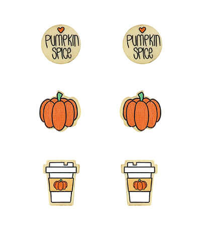 Pumpkin Spice Earring Set