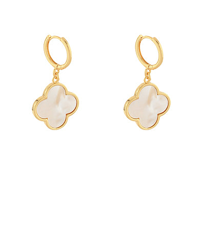 MOP Clover Dangle Hoops