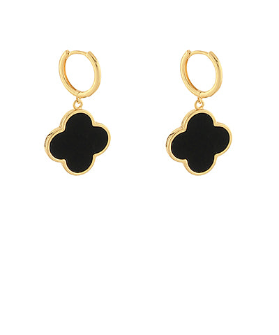 MOP Clover Dangle Hoops