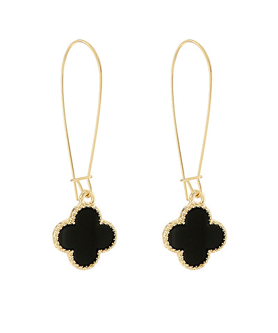 MOP Clover Wire Earring