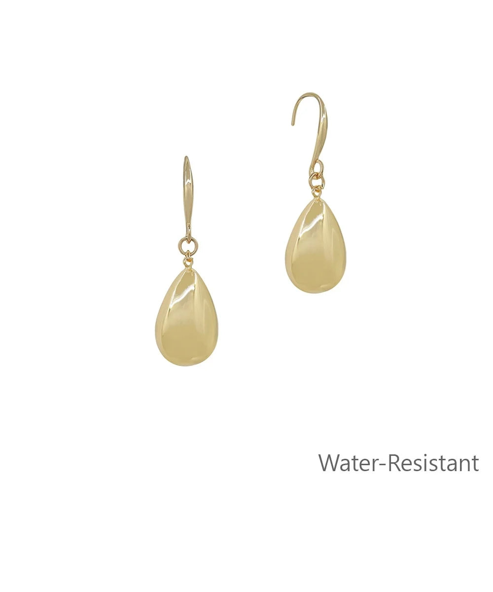 Teardrop Dangle Earrings- Gold