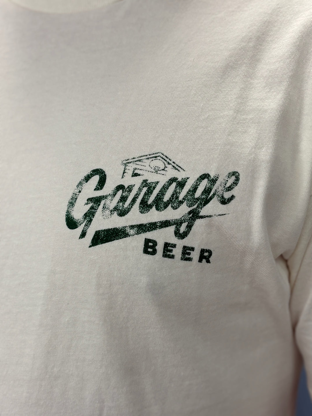 White t-shirt with &