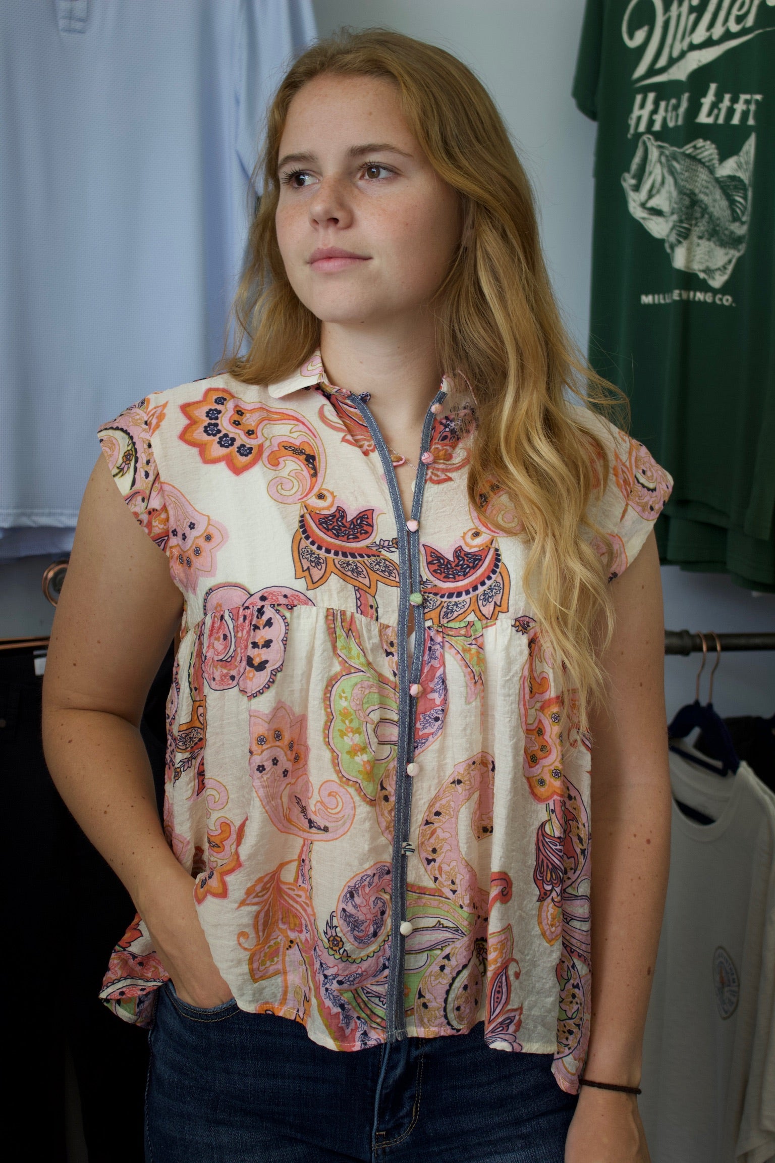 Capri Paisley Top