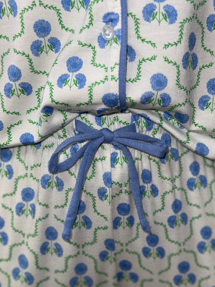 Charlotte Pants Set | Sweetbriar Lattice Blue