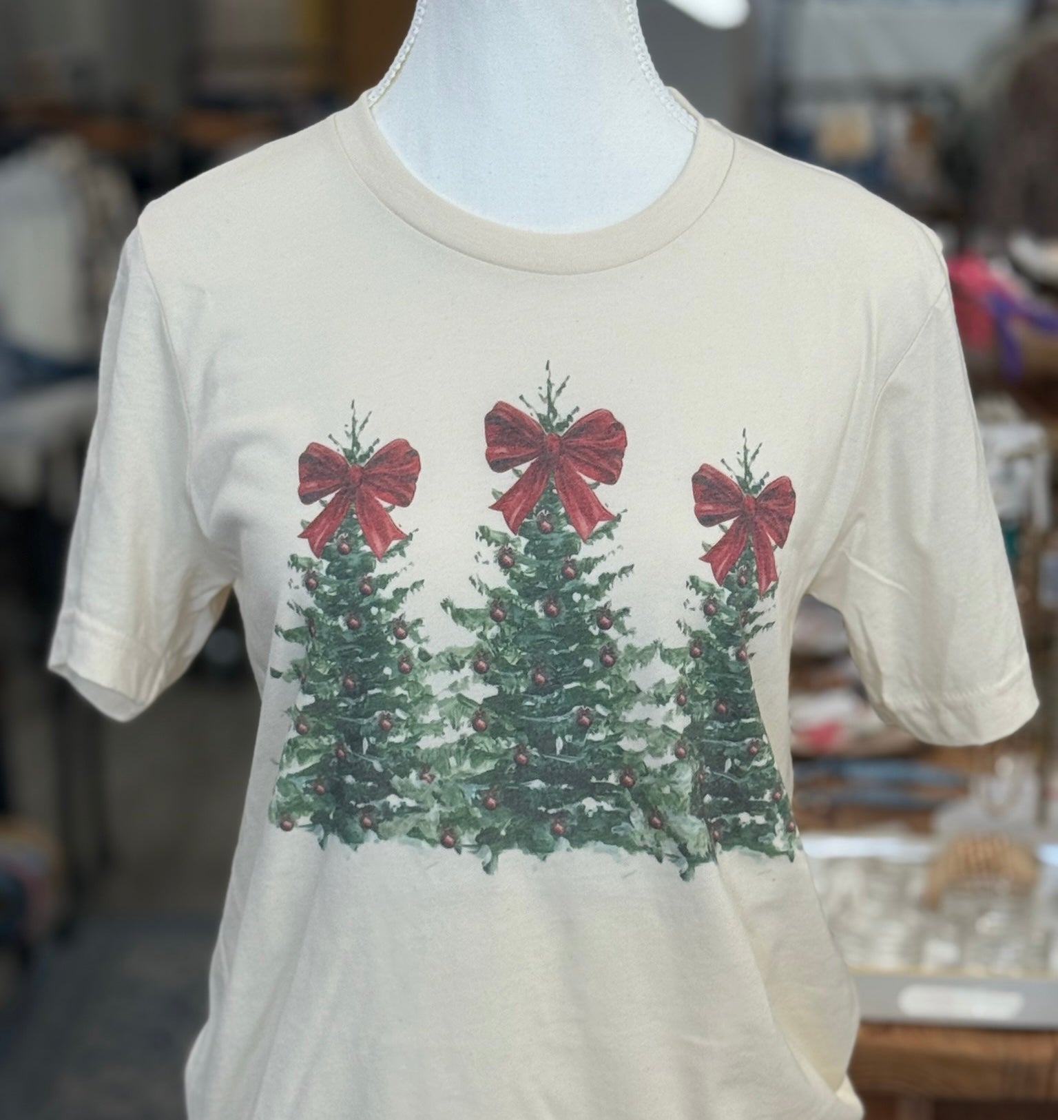 3 Christmas Tree Graphic Tee