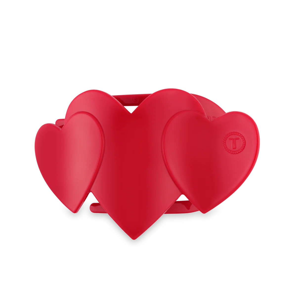 Teleties Red Heart Medium Flat Clip