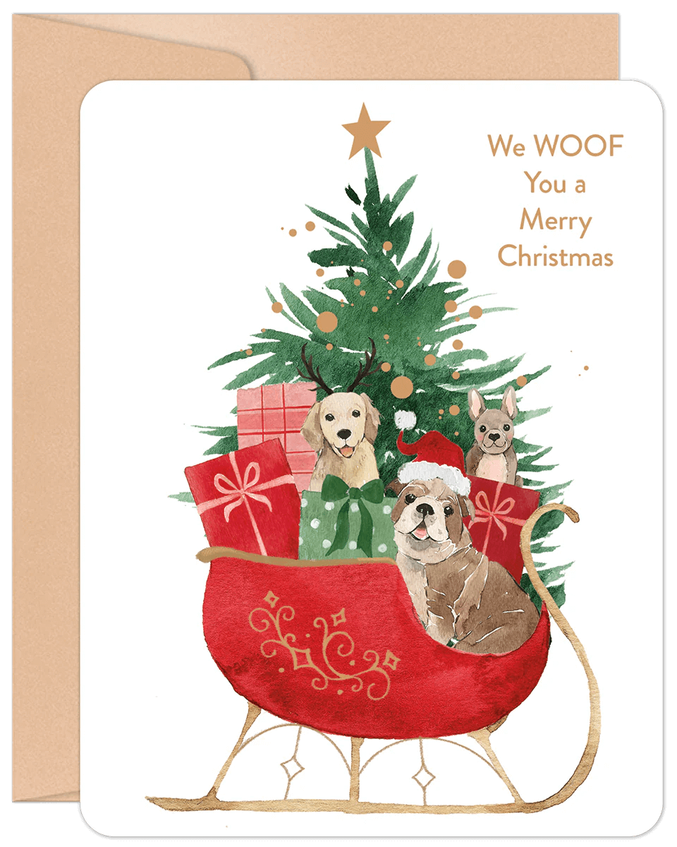 Willow &amp; Ivy "Holiday Pups" Christmas Card