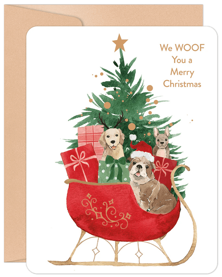 Willow &amp; Ivy "Holiday Pups" Christmas Card