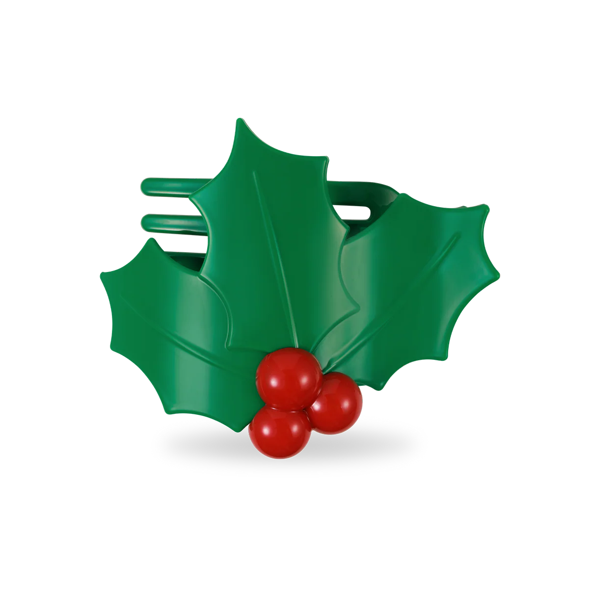 TELETIES Holly Leaves Flat Hair Clip