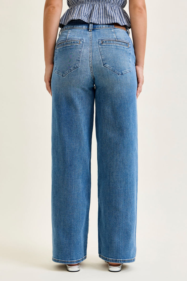 Judy Blue "Rosey" High Waist Column Jean Short Inseam