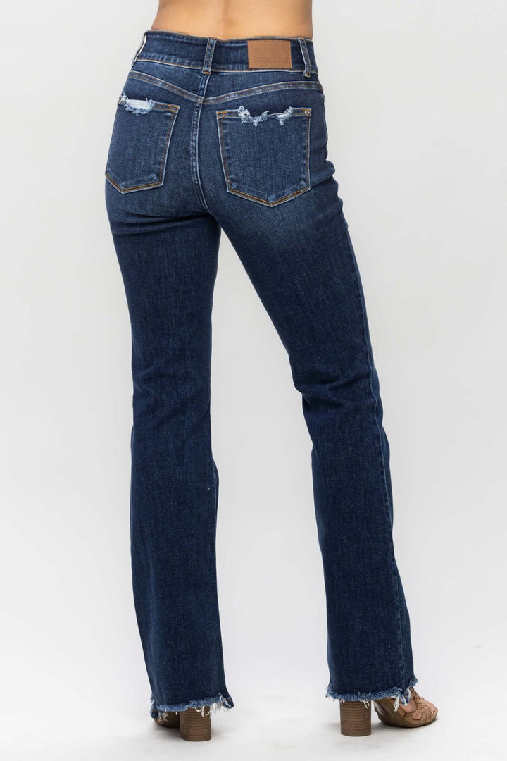 Judy Blue “Tara” HW Vintage Frayed Hem Bootcut