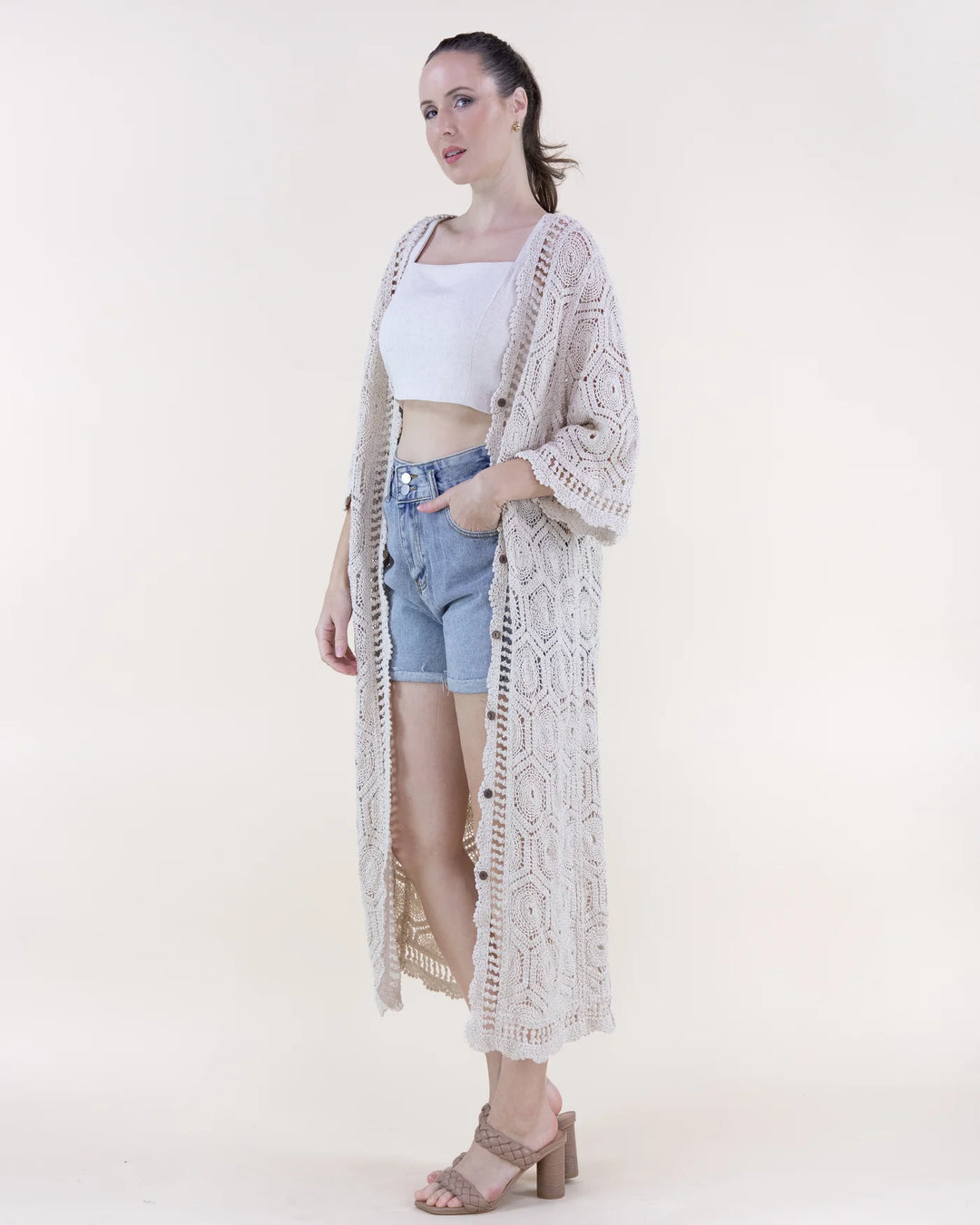 Sunburst Crochet Cardigan