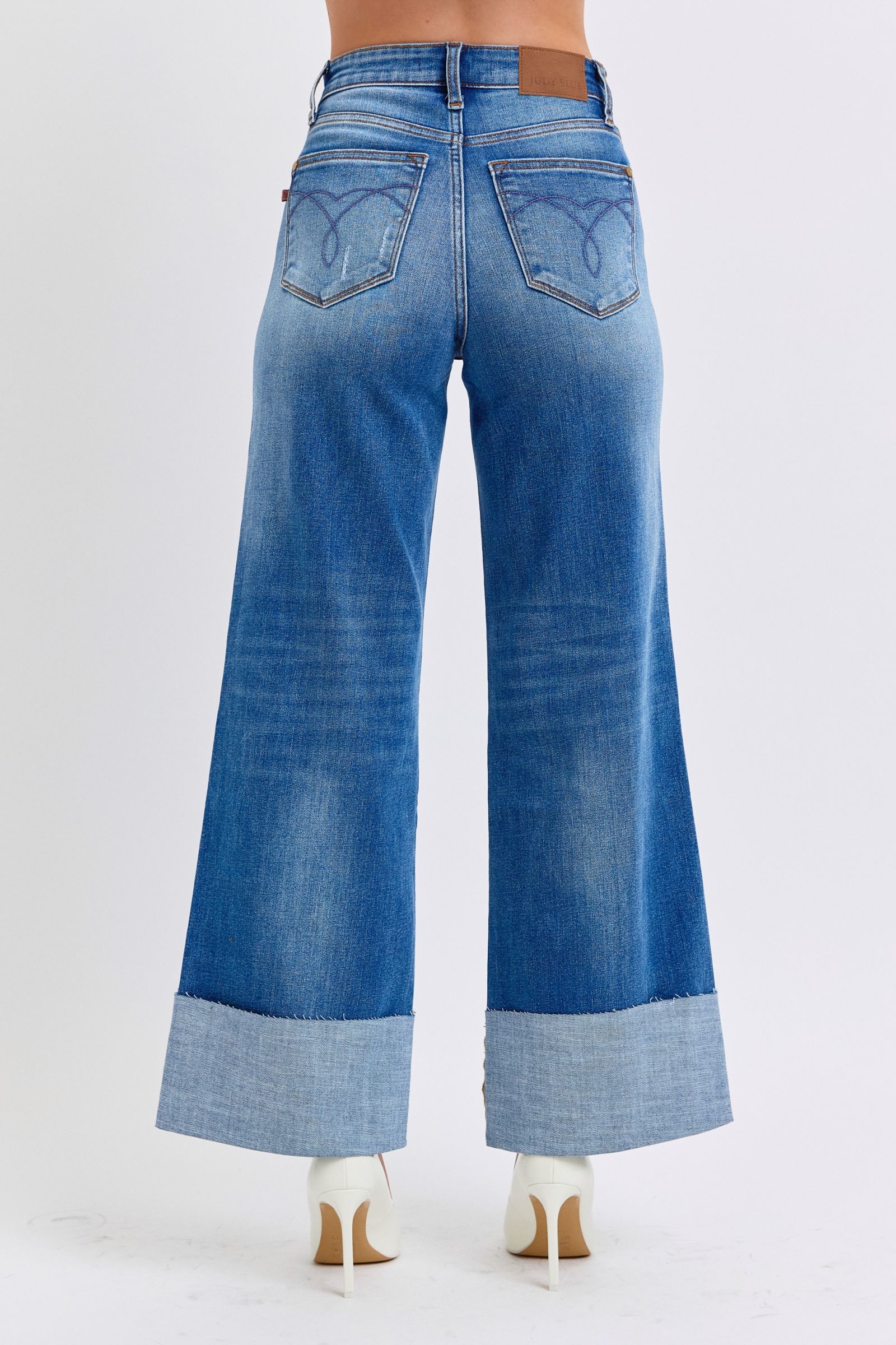 Judy Blue High Waist Retro Wide Leg With Cuff
