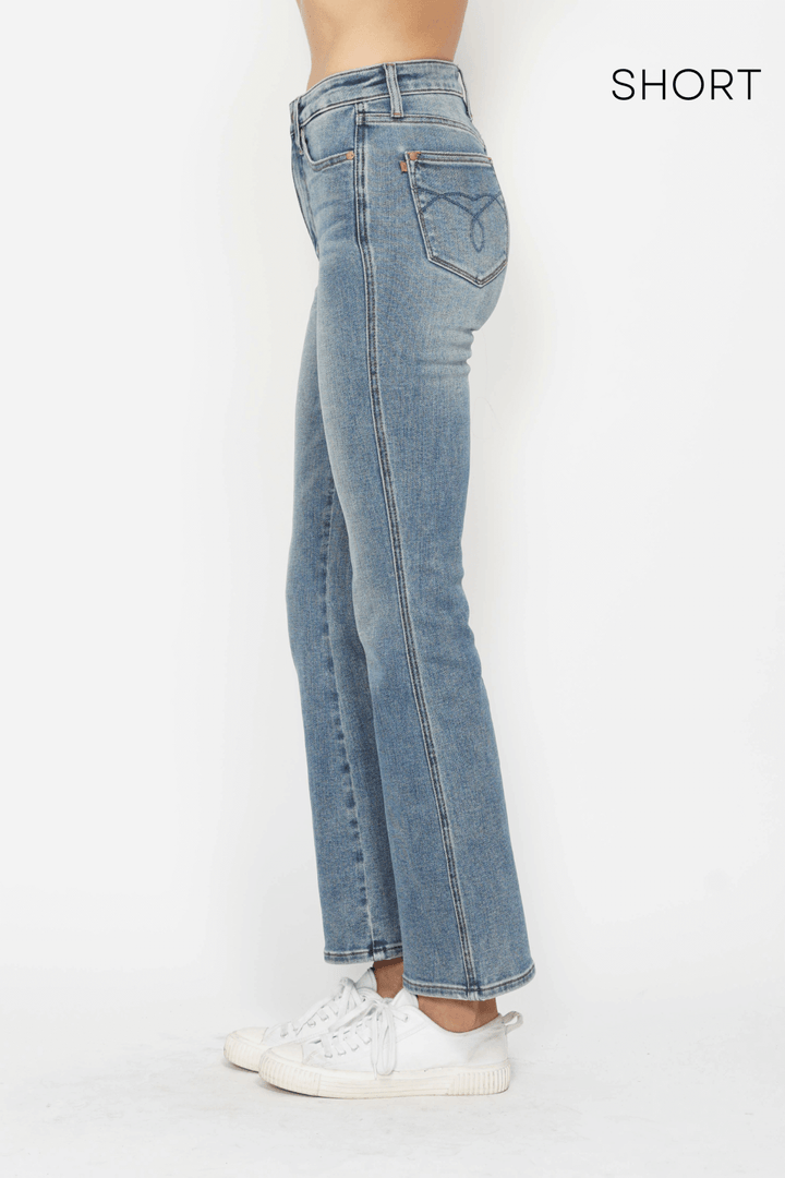 Judy Blue "Iris" HW Tummy Control Bootcut Medium Wash (3 Lengths)