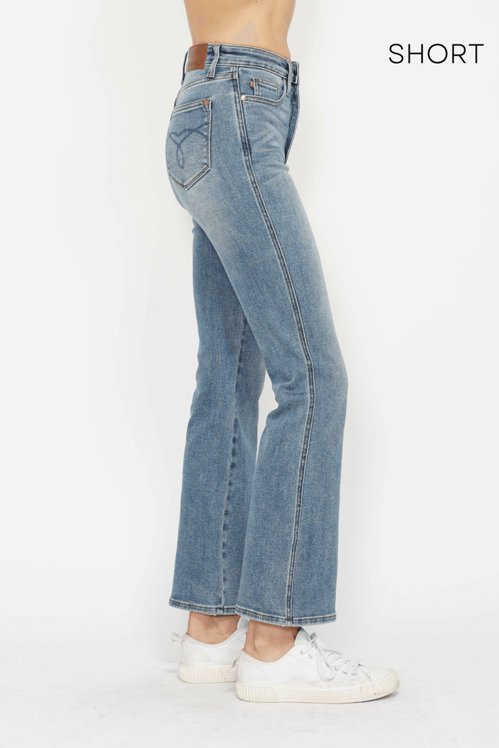Judy Blue "Iris" HW Tummy Control Bootcut Medium Wash (3 Lengths)