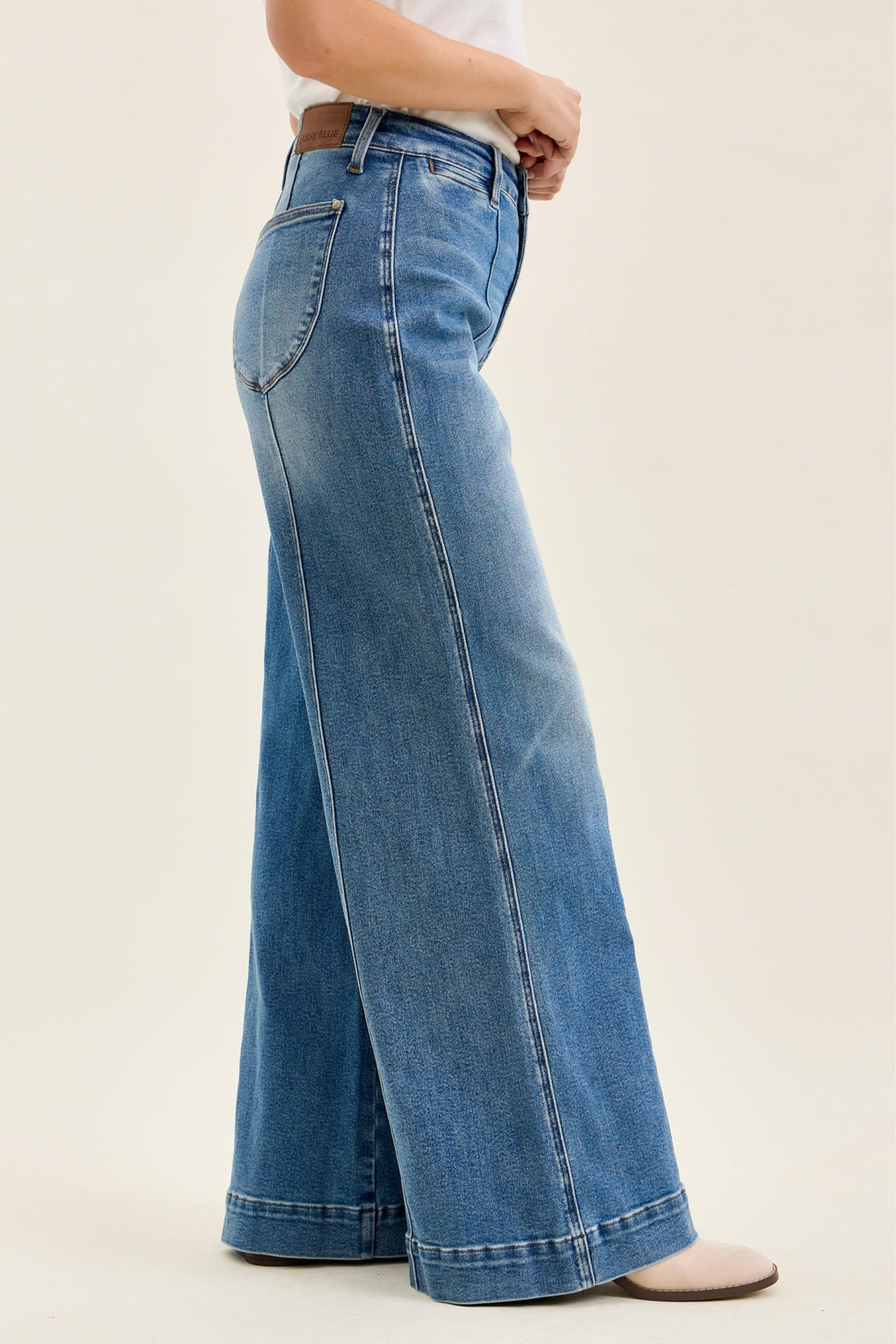 Judy Blue Liza High Waist Classic Fade Palazzo