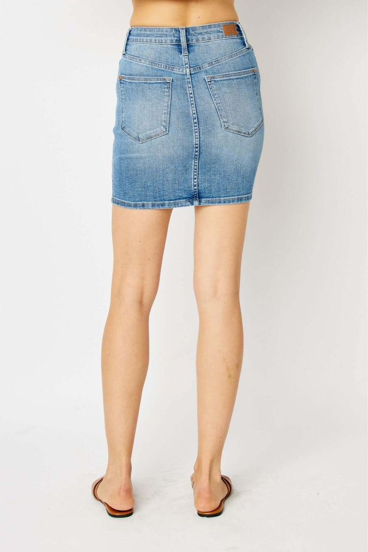 Judy Blue "Sleek Silhouette" Tummy Control Skirt