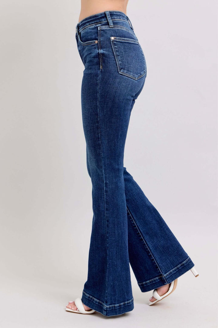 Judy Blue "Urban Chic" High Waist Flare Trousers