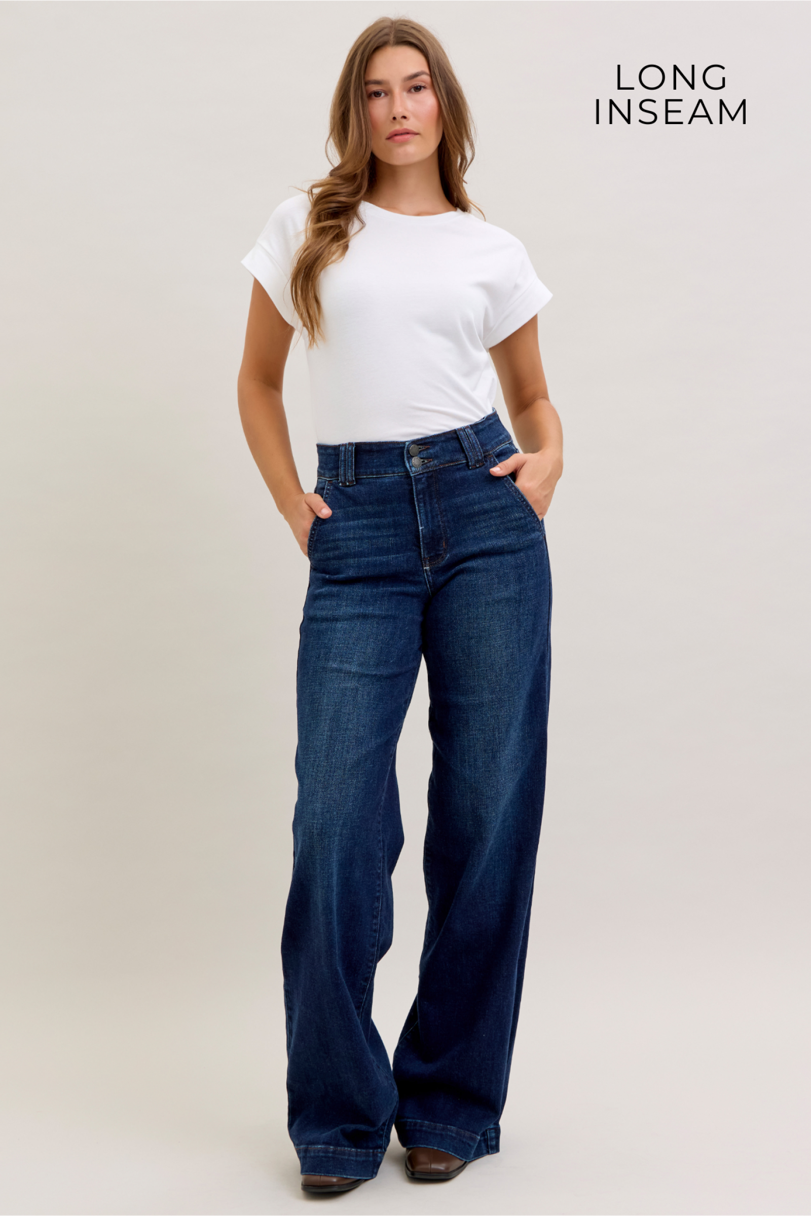 Judy Blue "Hadley" High Waist Wide Leg Trouser (3 Inseams)
