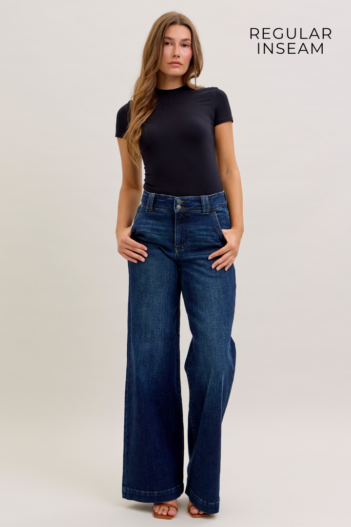 High Waist Wide Leg Trouser 