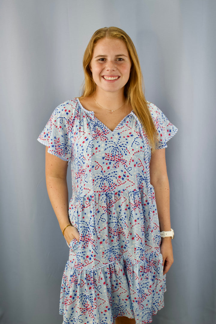 Lillian Dress | Star Spangled Blue
