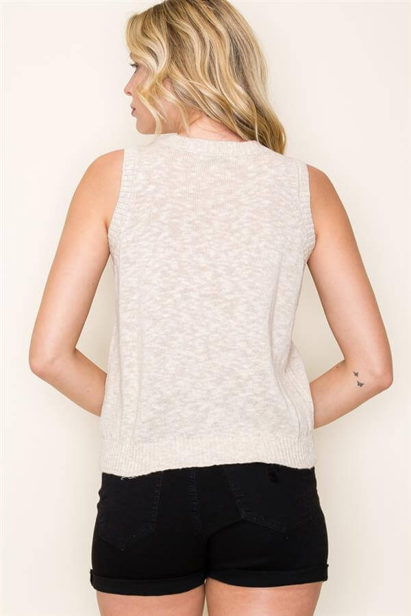 Casual Comfort Linen-Blend Vest