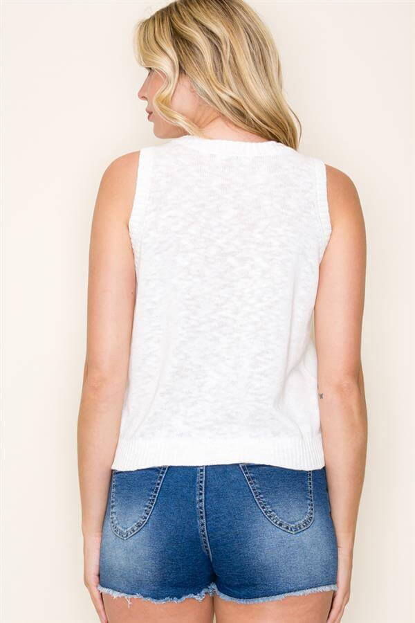 Casual Comfort Linen-Blend Vest