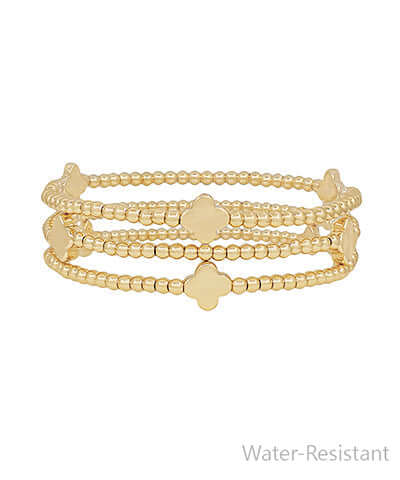 3 Row Clover Station Bracelet