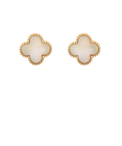MOP Clover Stud Earrings