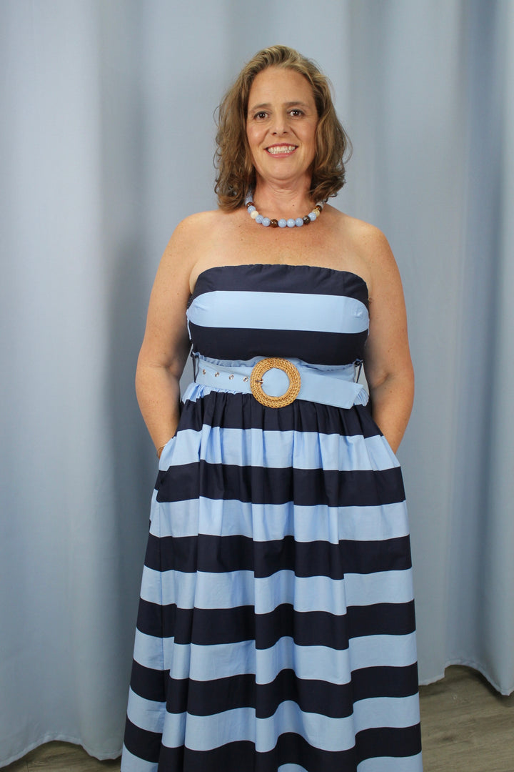 Striped Midi Dress