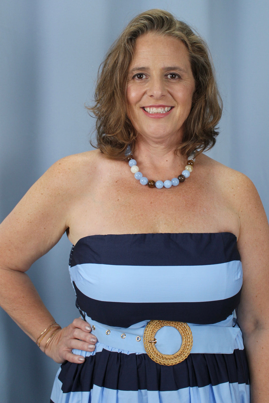 Striped Midi Dress