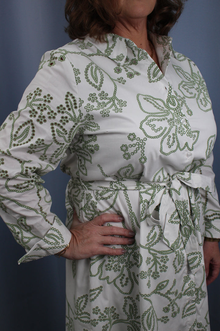 Mary Square “Sarah” Lacecap Dress