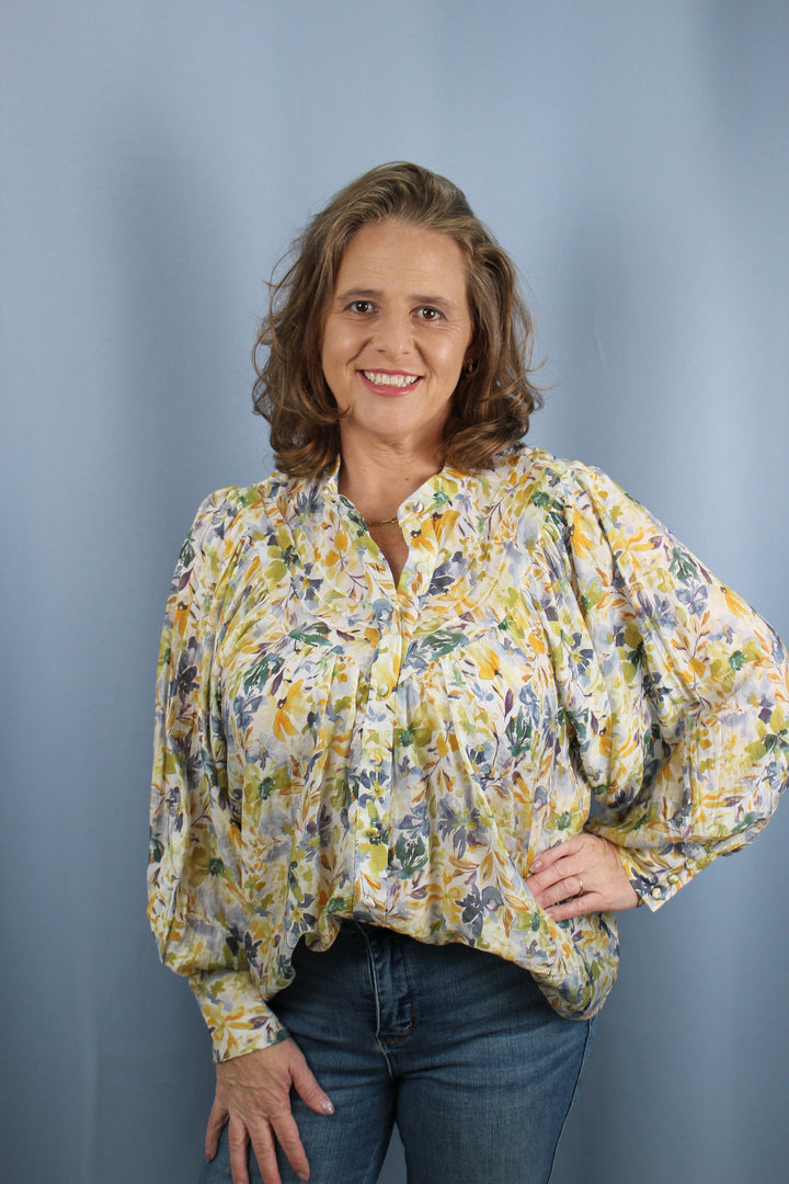 Floral Button Down Blouse