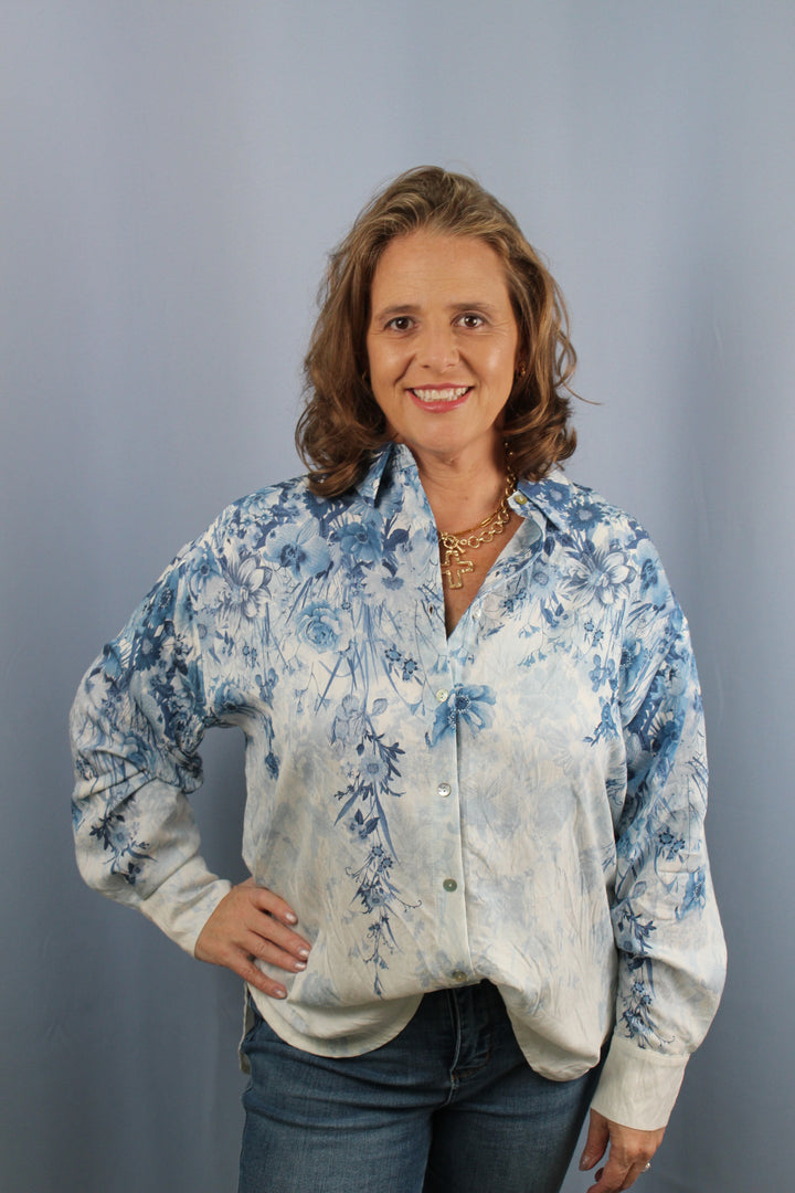 Floral Print Button Down