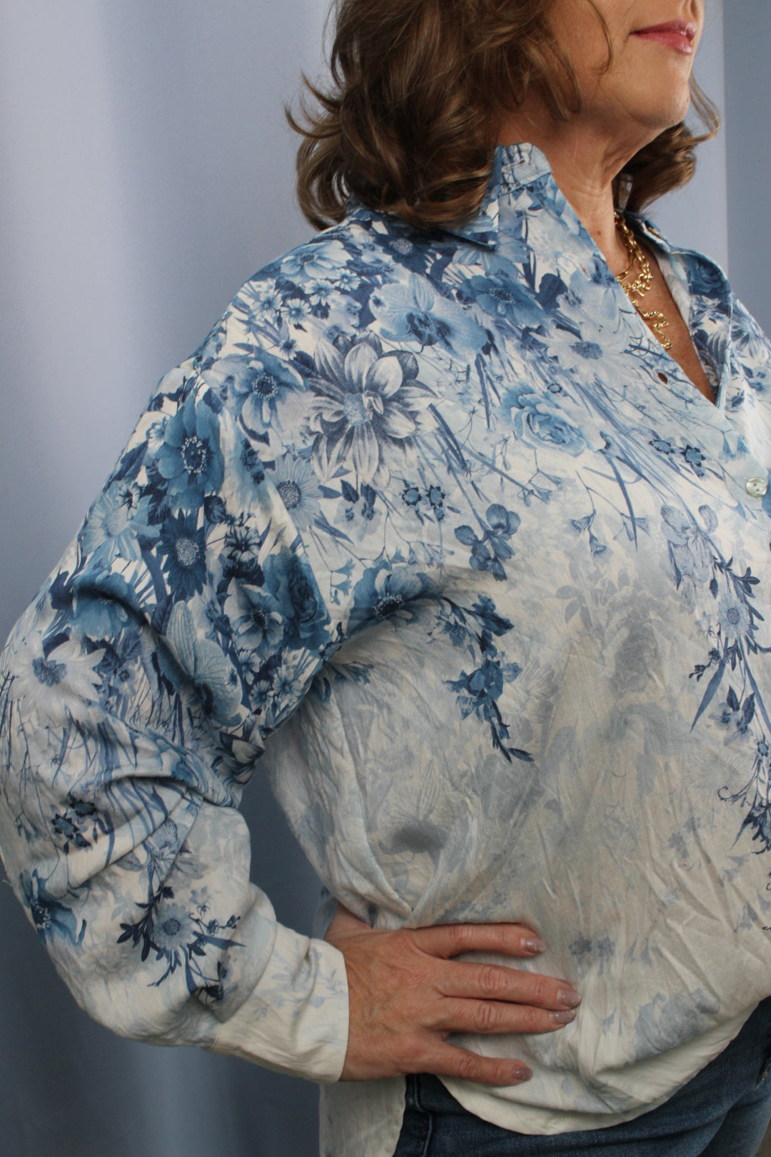 Floral Print Button Down