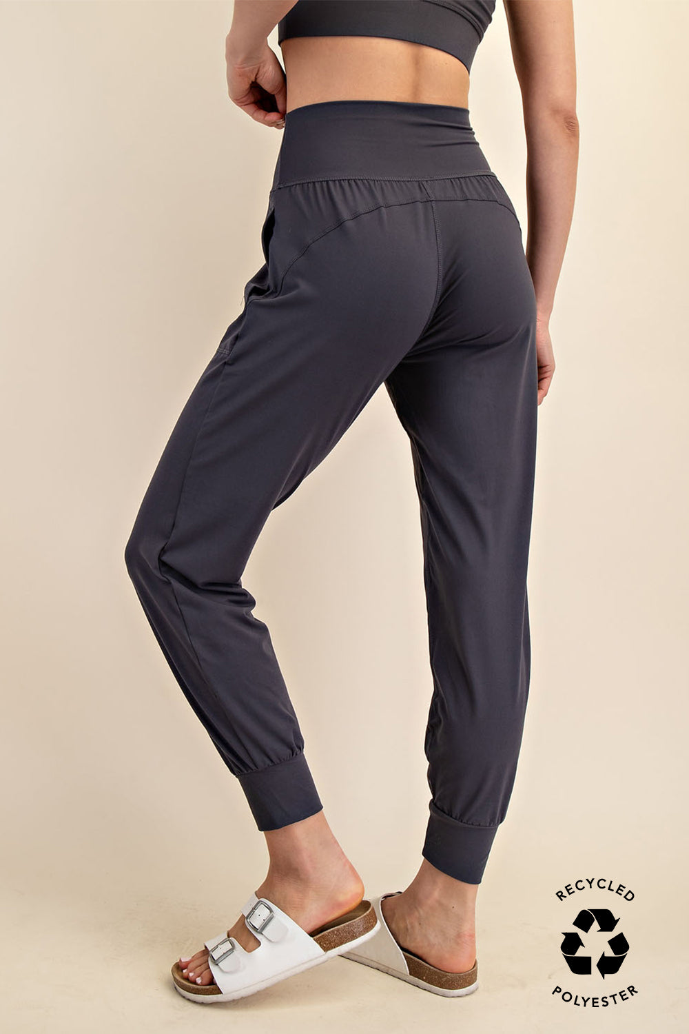 Charcoal High Waist Band Jogger