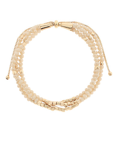 3 row bead bracelet