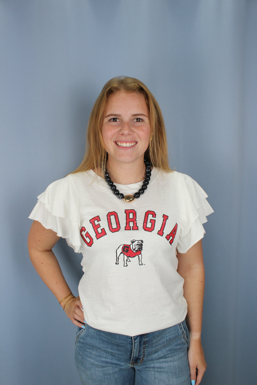 Georgia Bulldogs Flutter Sleeve