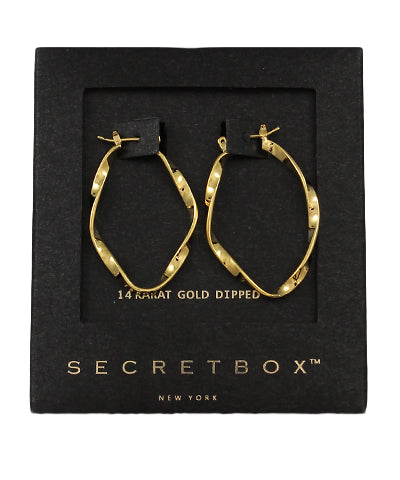 Twisted Ovals Hoops