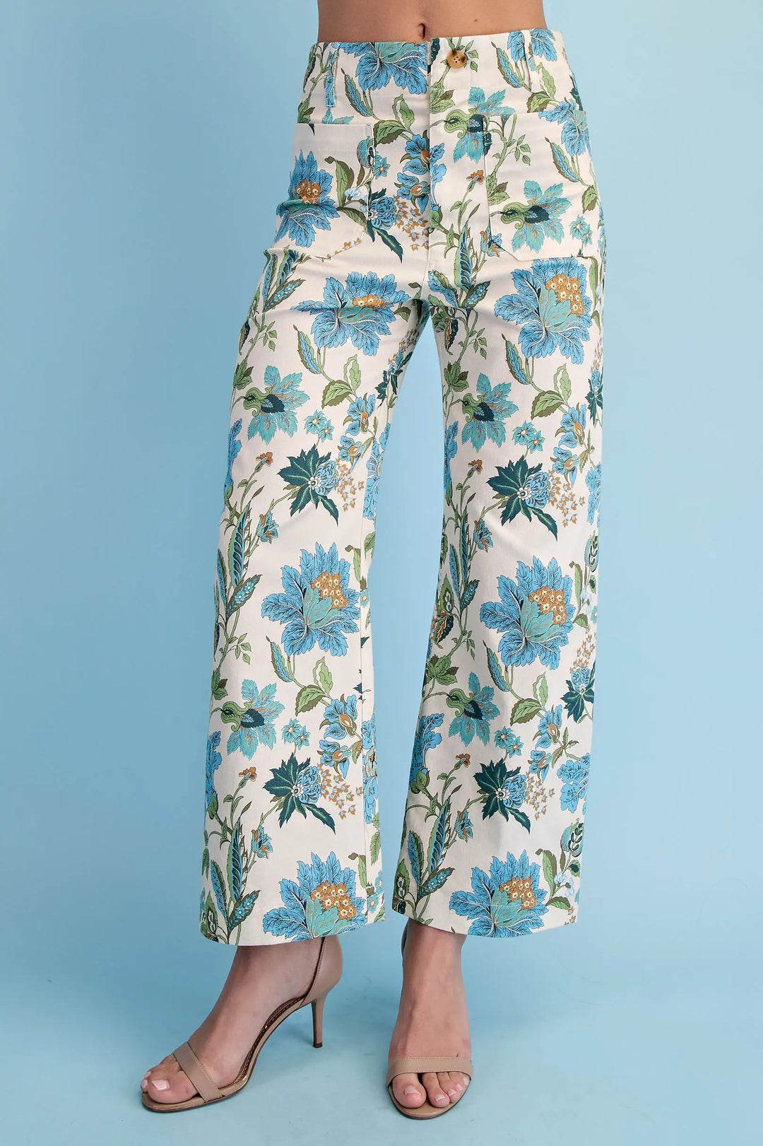 Floral Ankle Cropped Pant