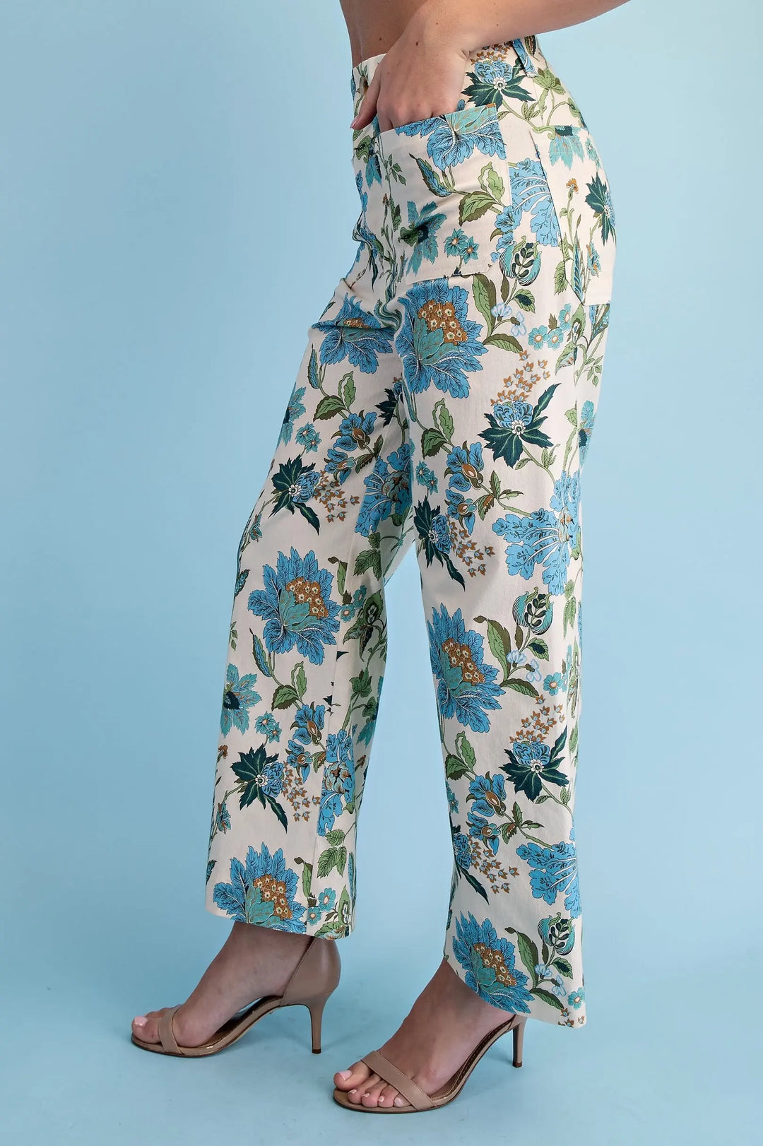 Floral Ankle Cropped Pant