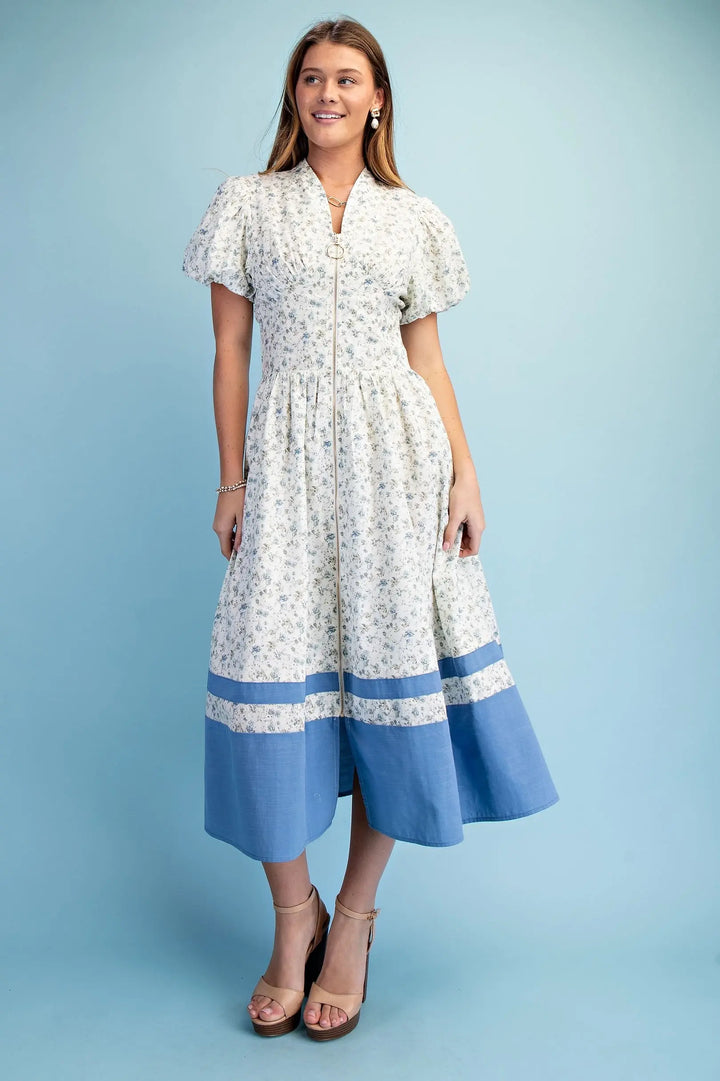 Floral Print Midi Dress