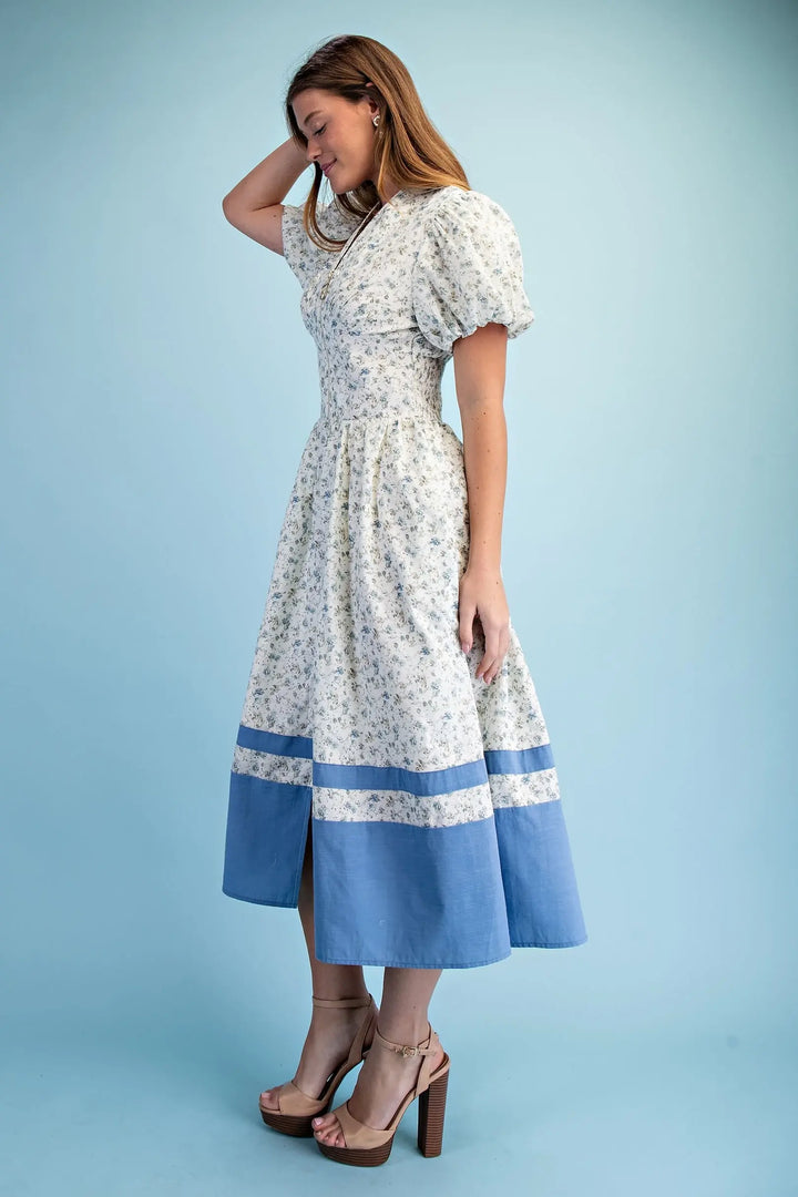 Floral Print Midi Dress