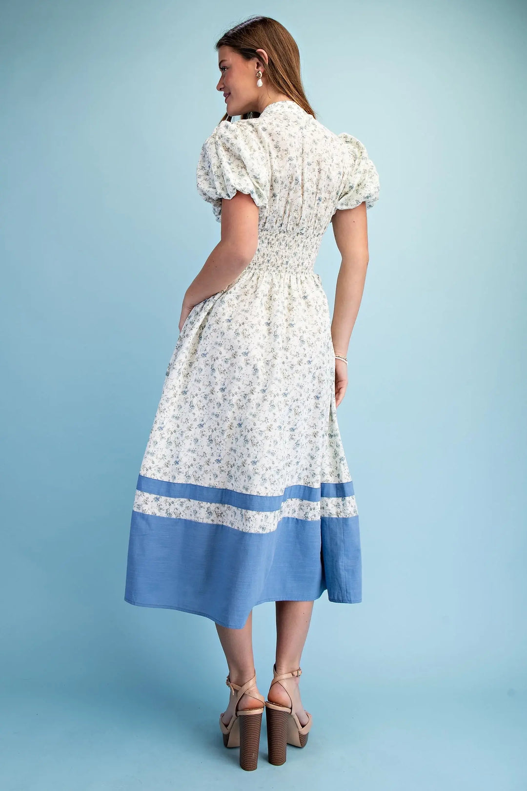 Floral Print Midi Dress