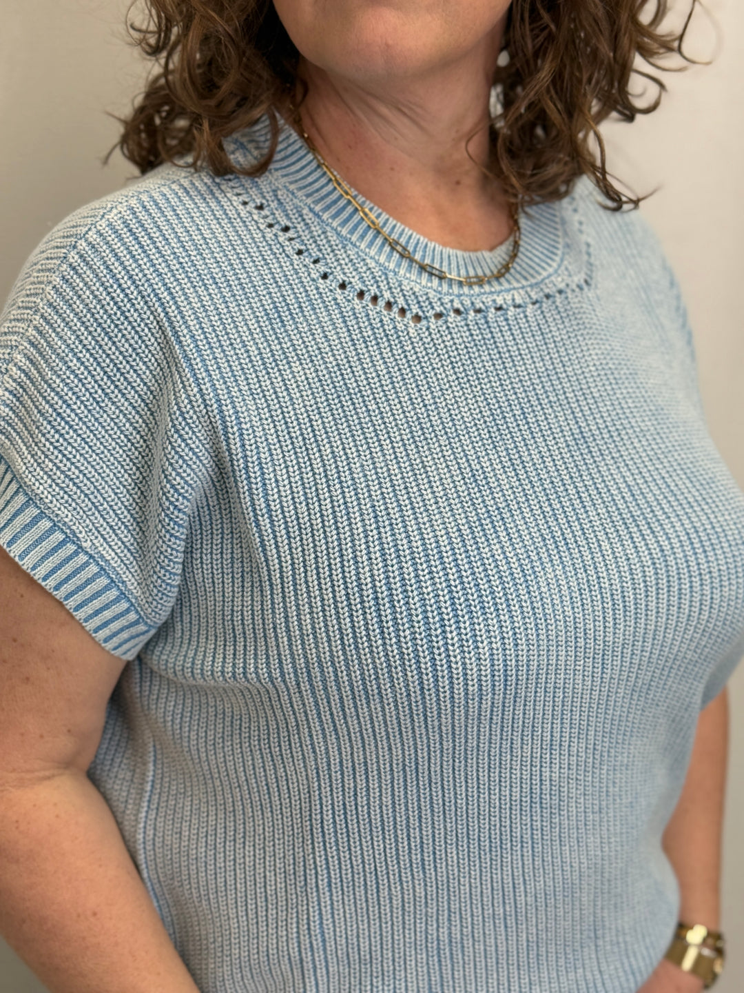 Elwood Drop Needle Stitch Sweater